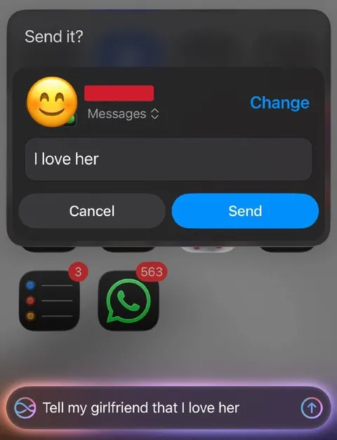 Accidentally Sends Love Message