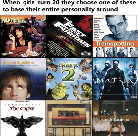 Girls Build Personalities From Movies