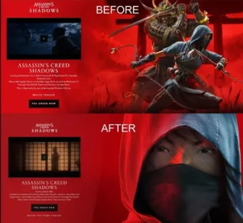 Assassin's Creed Shadows Before After
