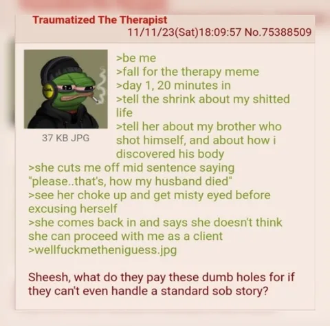 Therapist Can't Handle Trauma