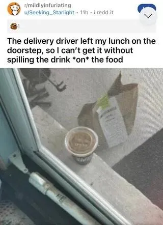 Lunch Trapped Outside the Window