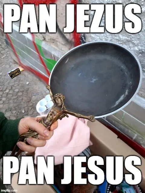 Pan Jezus na patelni