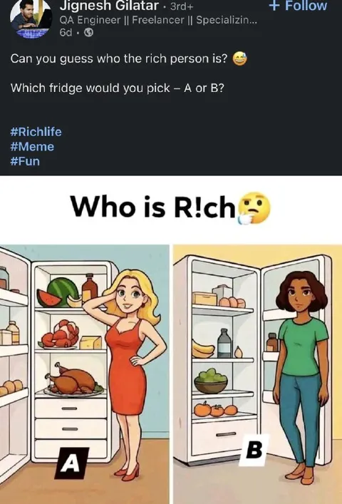 Which Fridge Is Richer?