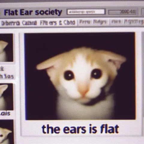 The Ears Is Flat Cat