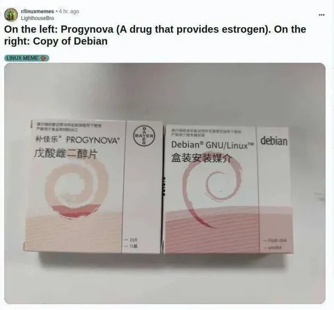 Progynova and Debian