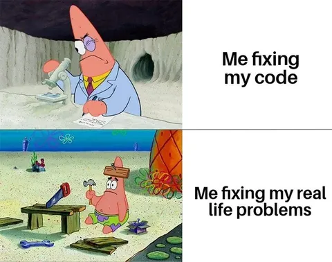 Patrick Fixing Real Life Problems
