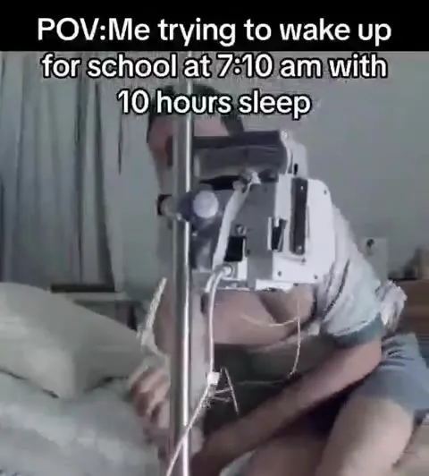 Trying to Wake Up for School