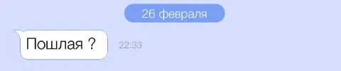 Пошлая переписка 26 февраля