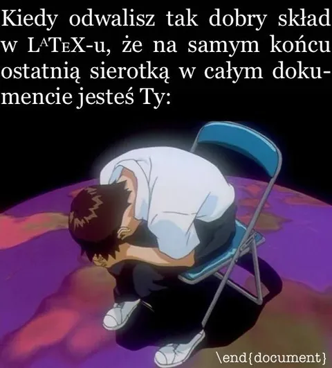 Ostatnia sierotka w dokumencie