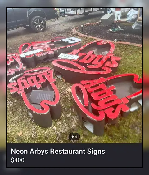 Neon Arby's Signs for Sale