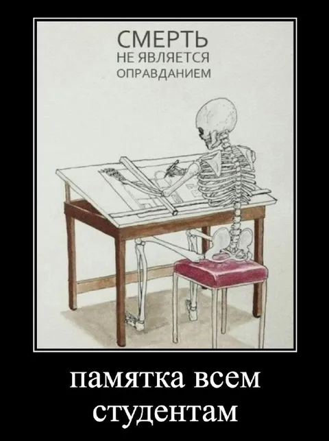 Смерть не оправдание для студентов
