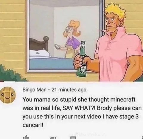 Minecraft in Real Life Comment