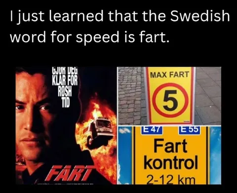 Swedish Word for Speed