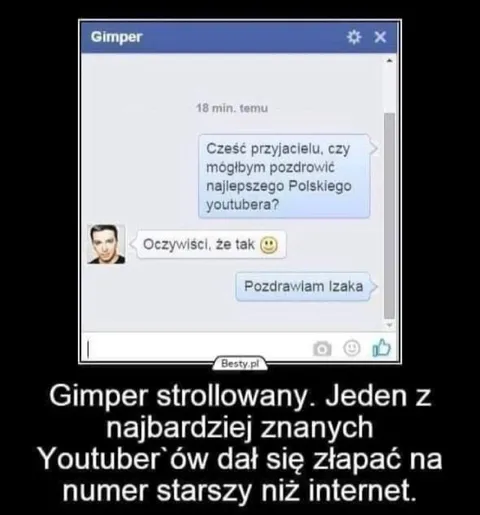 Gimper złapany na stary numer