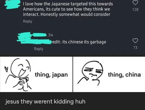 Thing Japan, Thing China