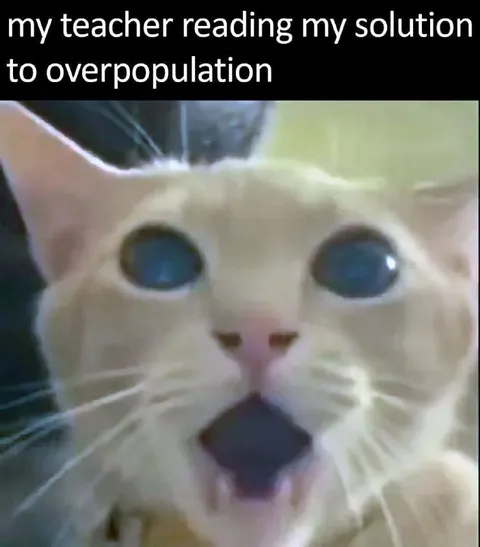 Teacher Reads Overpopulation Solution