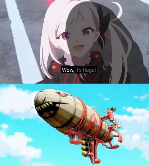 Wow, It's Huge Anime Reaction