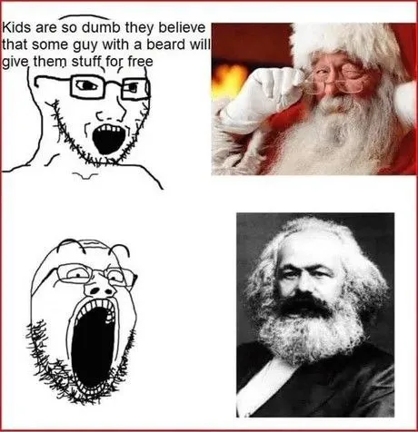 Kids Believe Santa Is Karl Marx