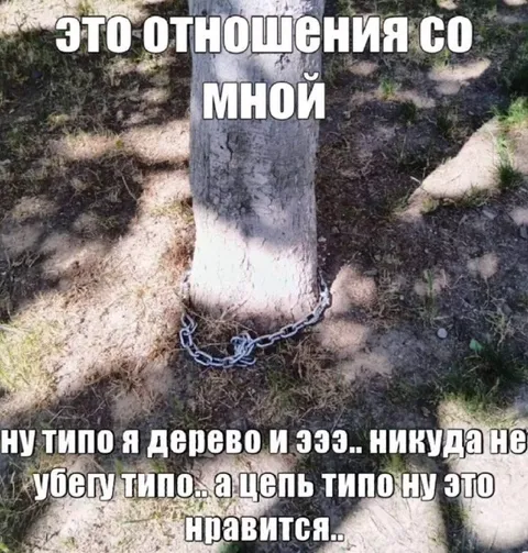 Отношения с деревом на цепи