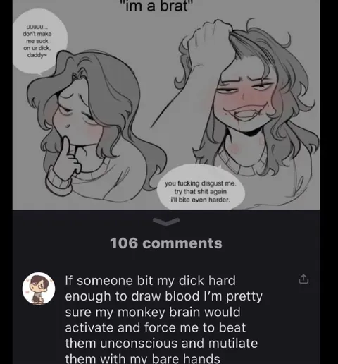 I'm a Brat Bite Reaction