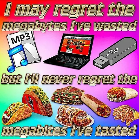 Megabytes Wasted, Megabites Tasted