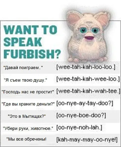 Переводчик с языка Фёрби