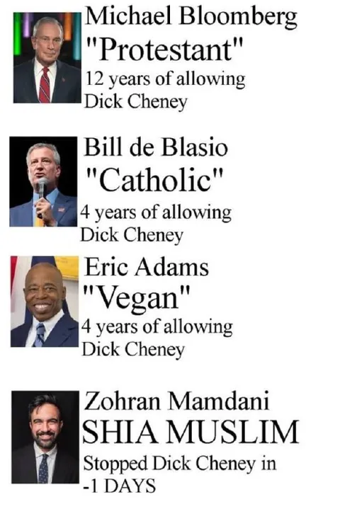 Zohran Mamdani Stops Dick Cheney