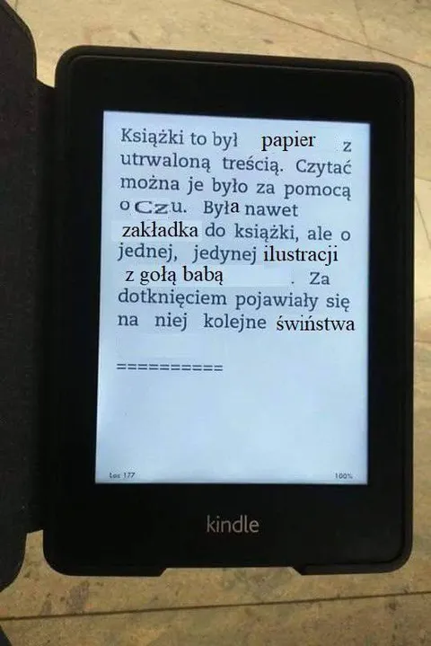 Książki z papieru i świństwa