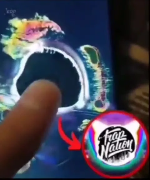 Finger Presses a Vapor Ring