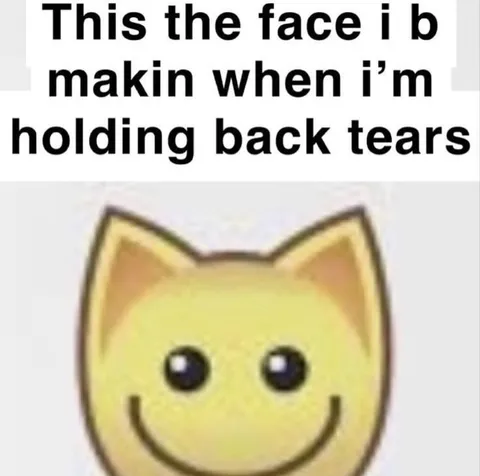 Holding Back Tears Cat