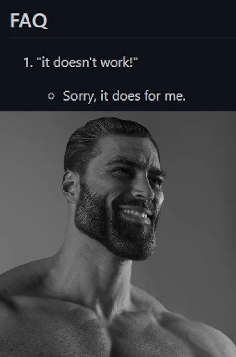 Sorry, It Works for Me