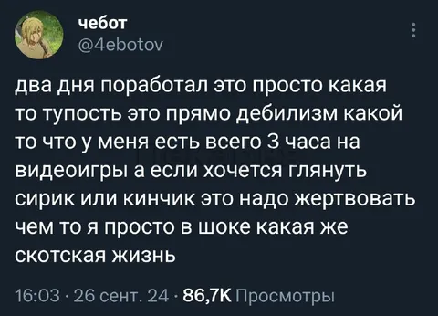 Жизнь без свободного времени
