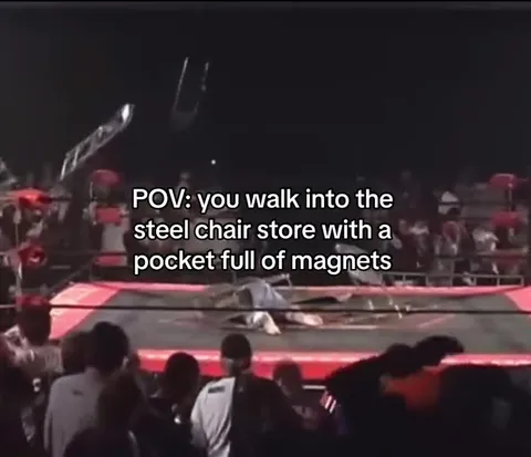 Magnet Pocket in the Steel Chair Store
