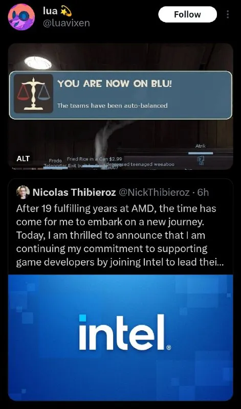 AMD Employee Joins the BLU Team