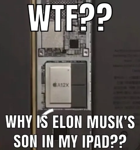 Elon Musk’s Son in My iPad