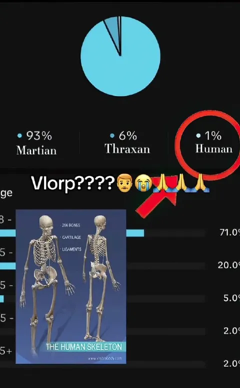 1% Human Skeleton