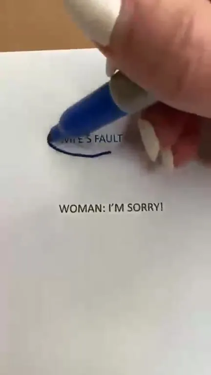 Husband's Fault Apology Flowchart