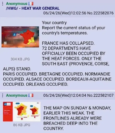 France Occupied by Heat