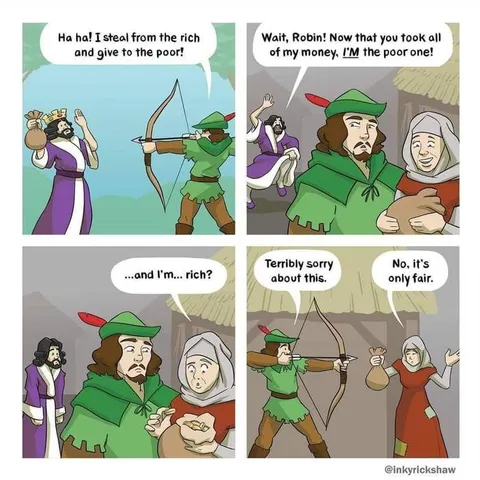Robin Hood Becomes Poor