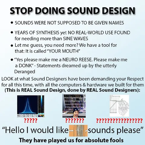 Stop Doing Sound Design