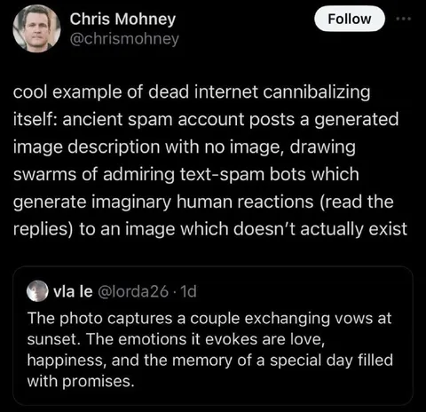 Dead Internet Cannibalizing Itself
