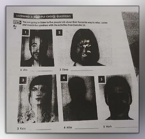 Listening Exercise With Terrifying Faces