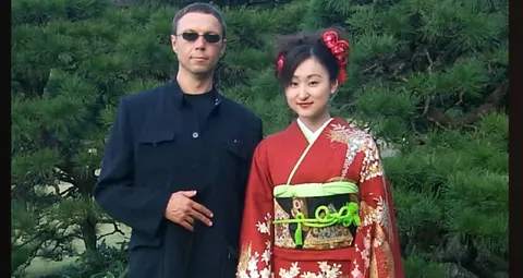 Мужчина и женщина в кимоно