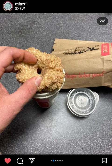 KFC Chicken Used as Straw