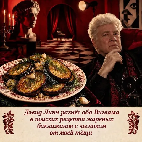 Дэвид Линч ищет рецепт баклажанов