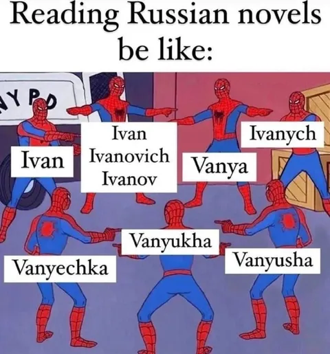 Reading Russian Novels Be Like