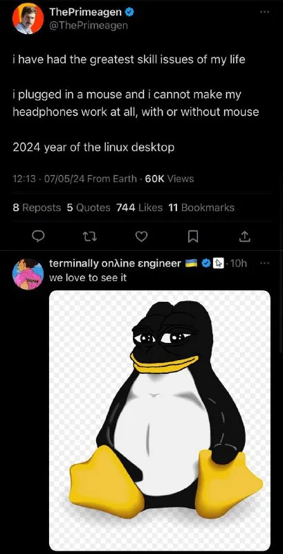 Linux Desktop Skill Issues
