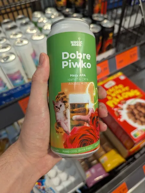 Dobre piwo z kotem
