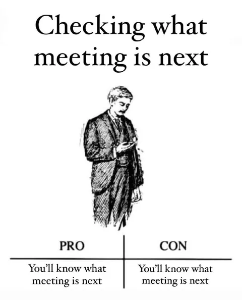 Checking What Meeting Is Next