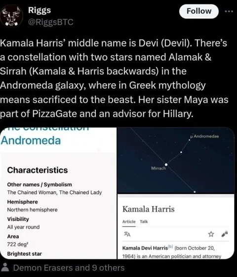 Kamala Harris Andromeda Conspiracy